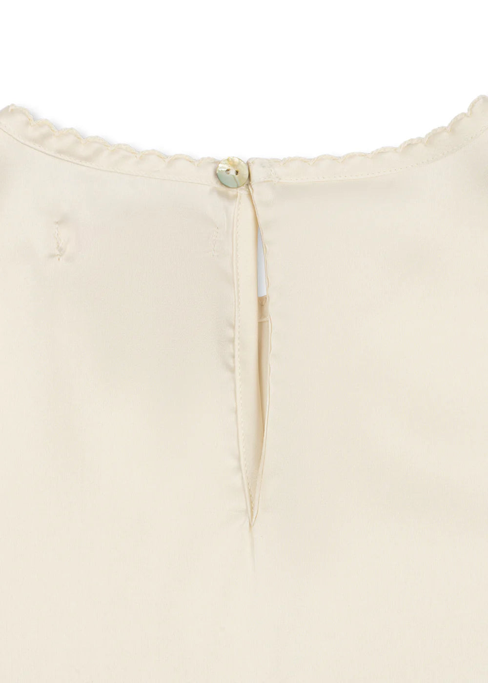 sheeny short sleeve dress — back view – Konges Sløjd