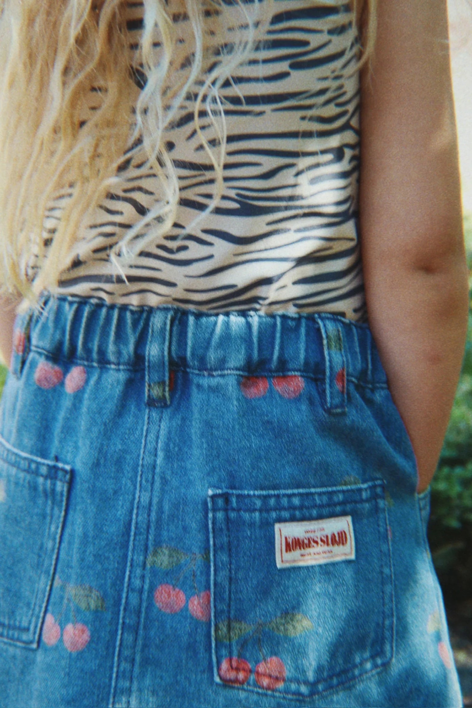Magot Printed Skirt gots — front view – Konges Sløjd