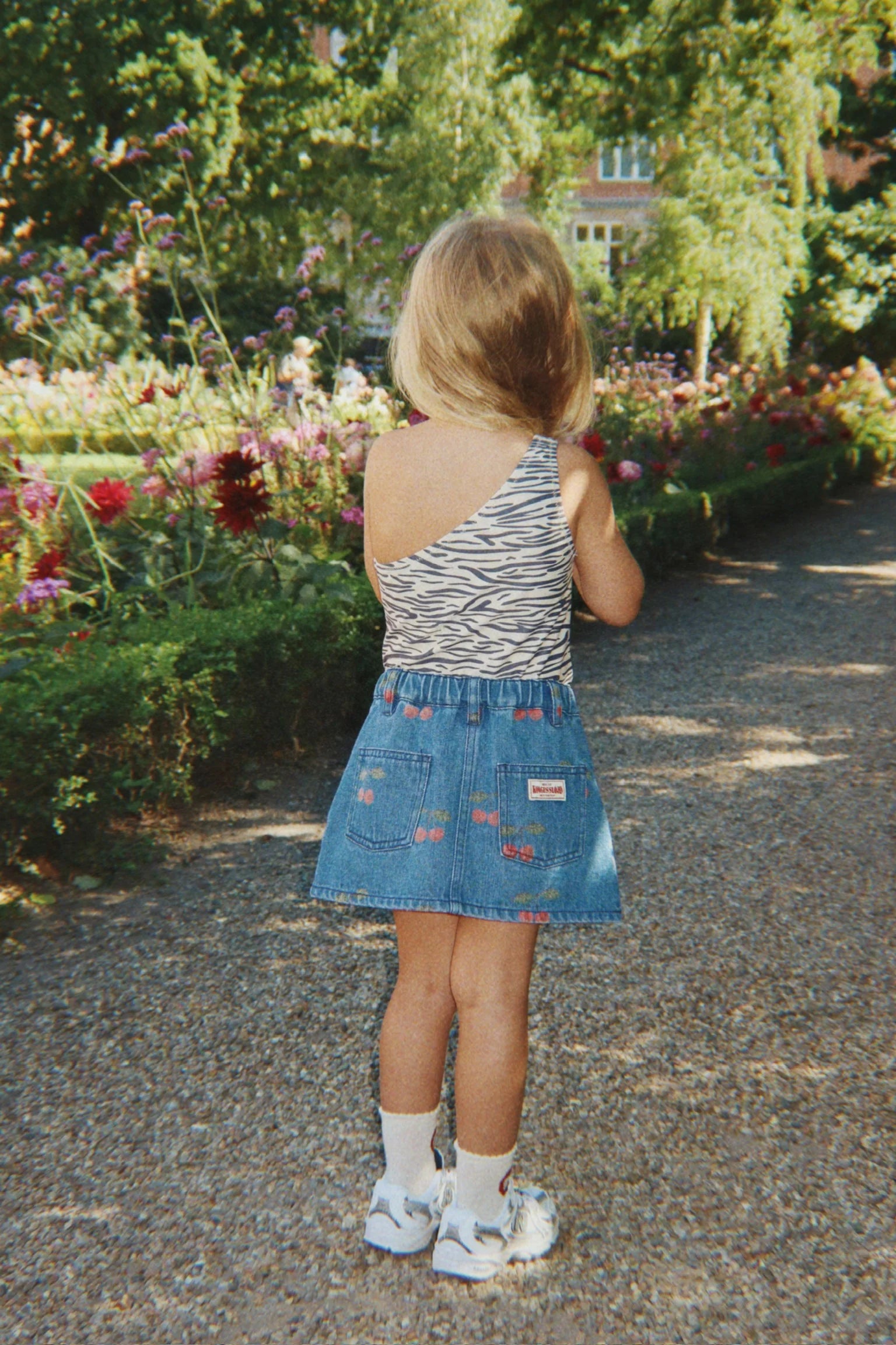 Magot Printed Skirt gots — detail – Konges Sløjd