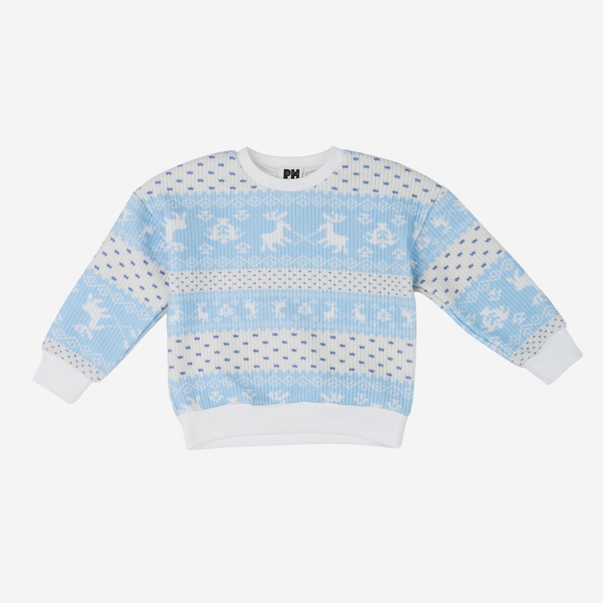 Deer Sweatshirt – Sky Blue – Petite Hailey