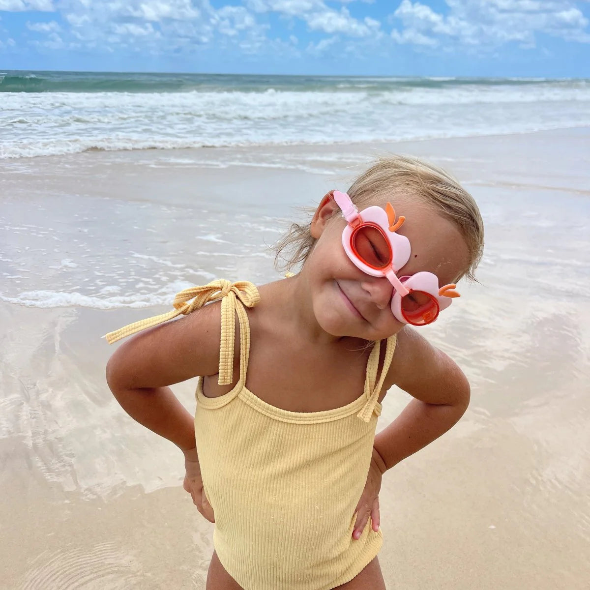 SWIMMING GOGGLES - COTTON CANDY PINK