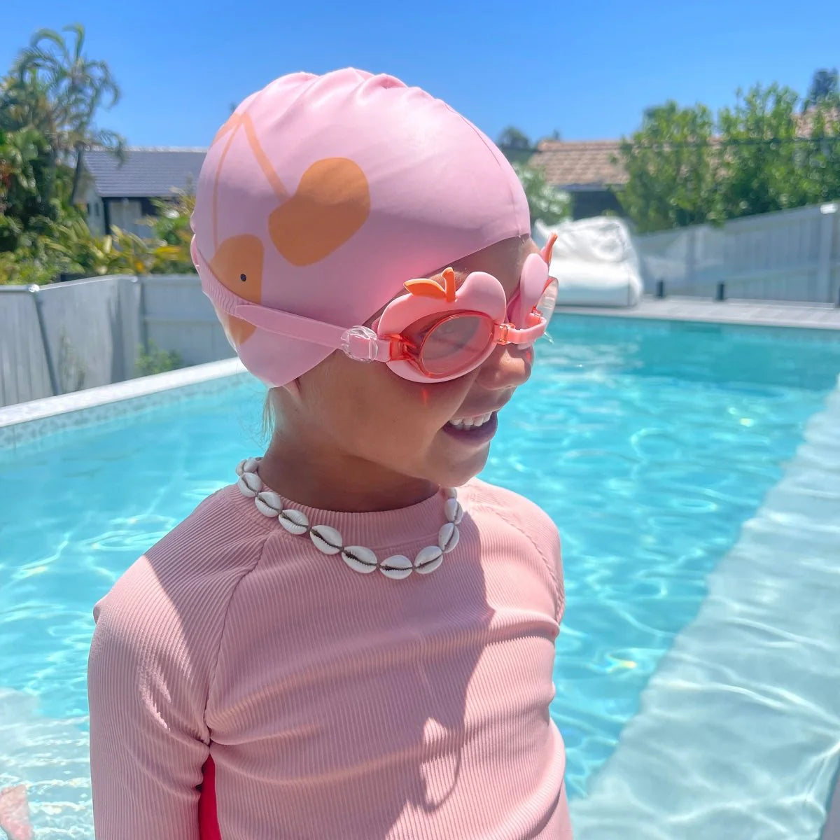 SWIMMING GOGGLES - COTTON CANDY PINK