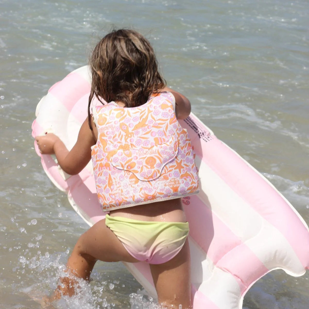 Kids Surf Mat – Dolphin Surf Co Pink Stripe – Sunny Life