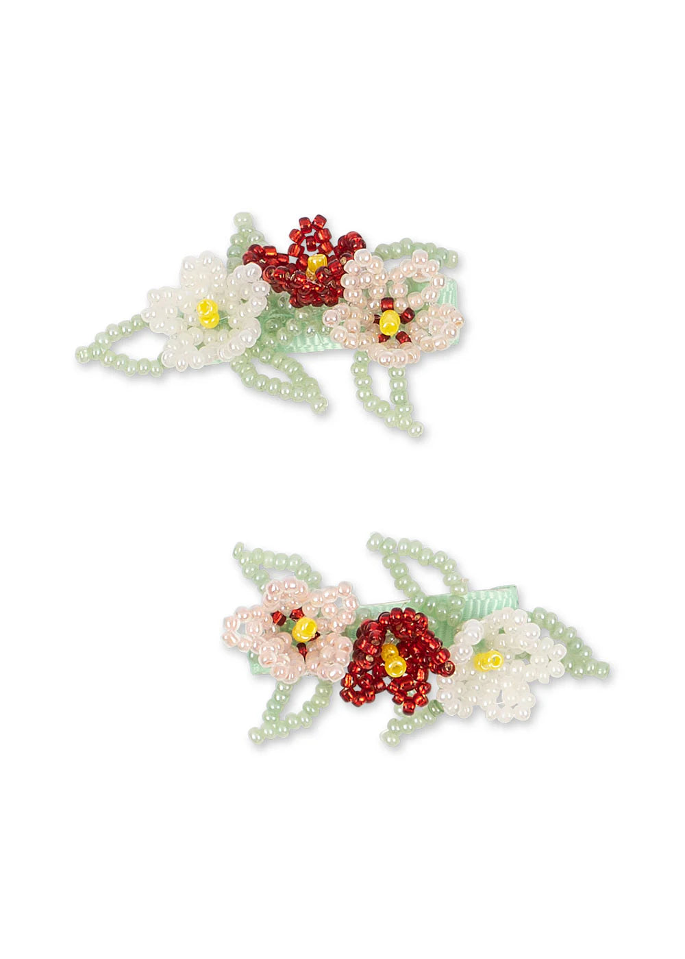 2 pack flower field hair clips