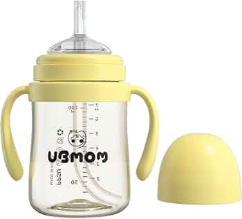 UBMOM PPSU Straw Cup 200ml in Yellow