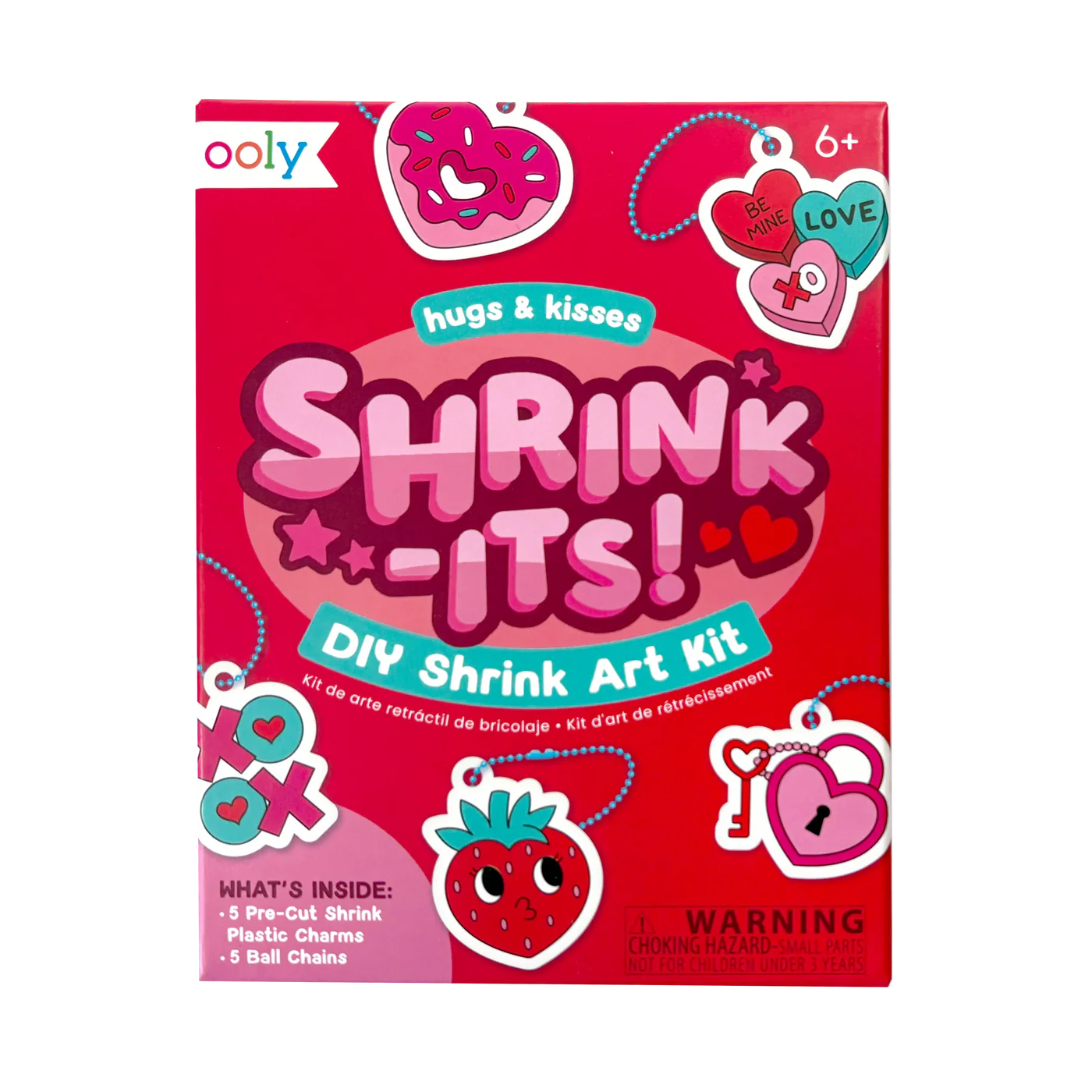 Shrink-Its! Mini DIY Shrink Art Kit - Hugs & Kisses