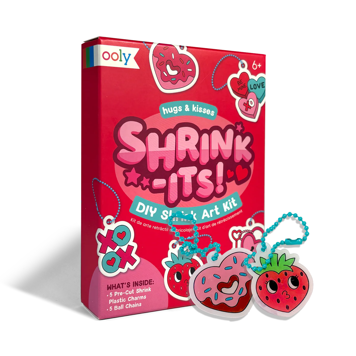 Shrink-Its! Mini DIY Shrink Art Kit - Hugs & Kisses