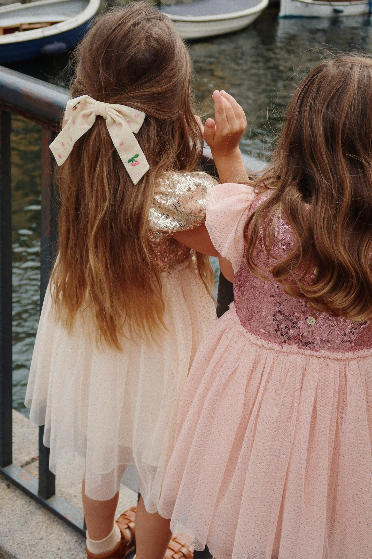 Velvet Bow Pearly Hair Clip – Konges Sløjd