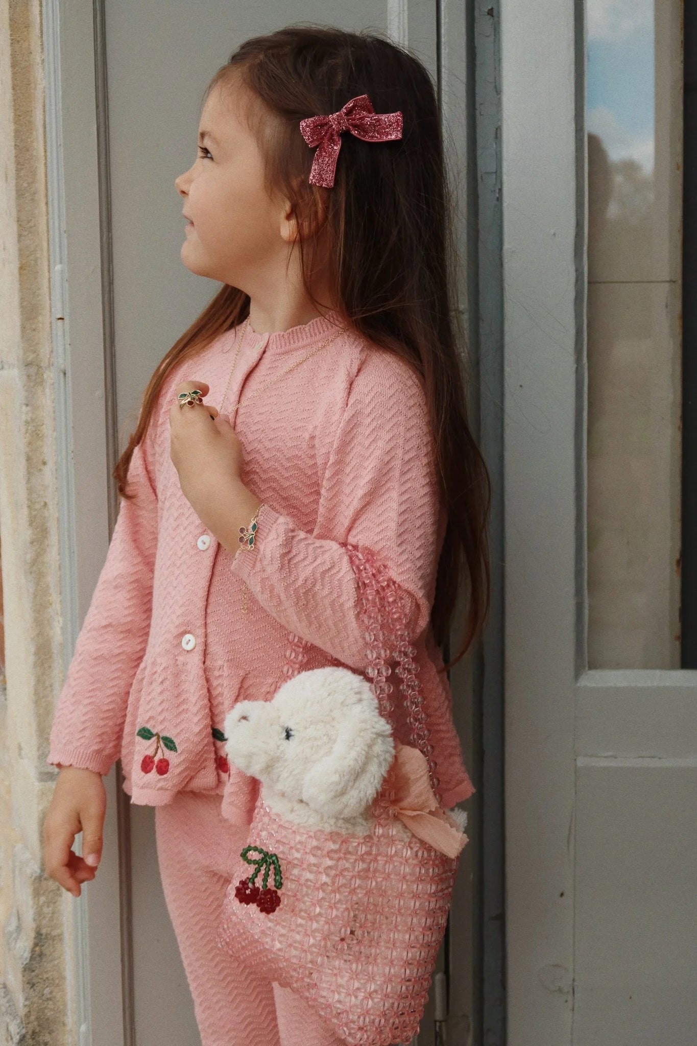 Cypres Cardigan GOTS – Mellow Rose – Konges Sløjd (image 3)