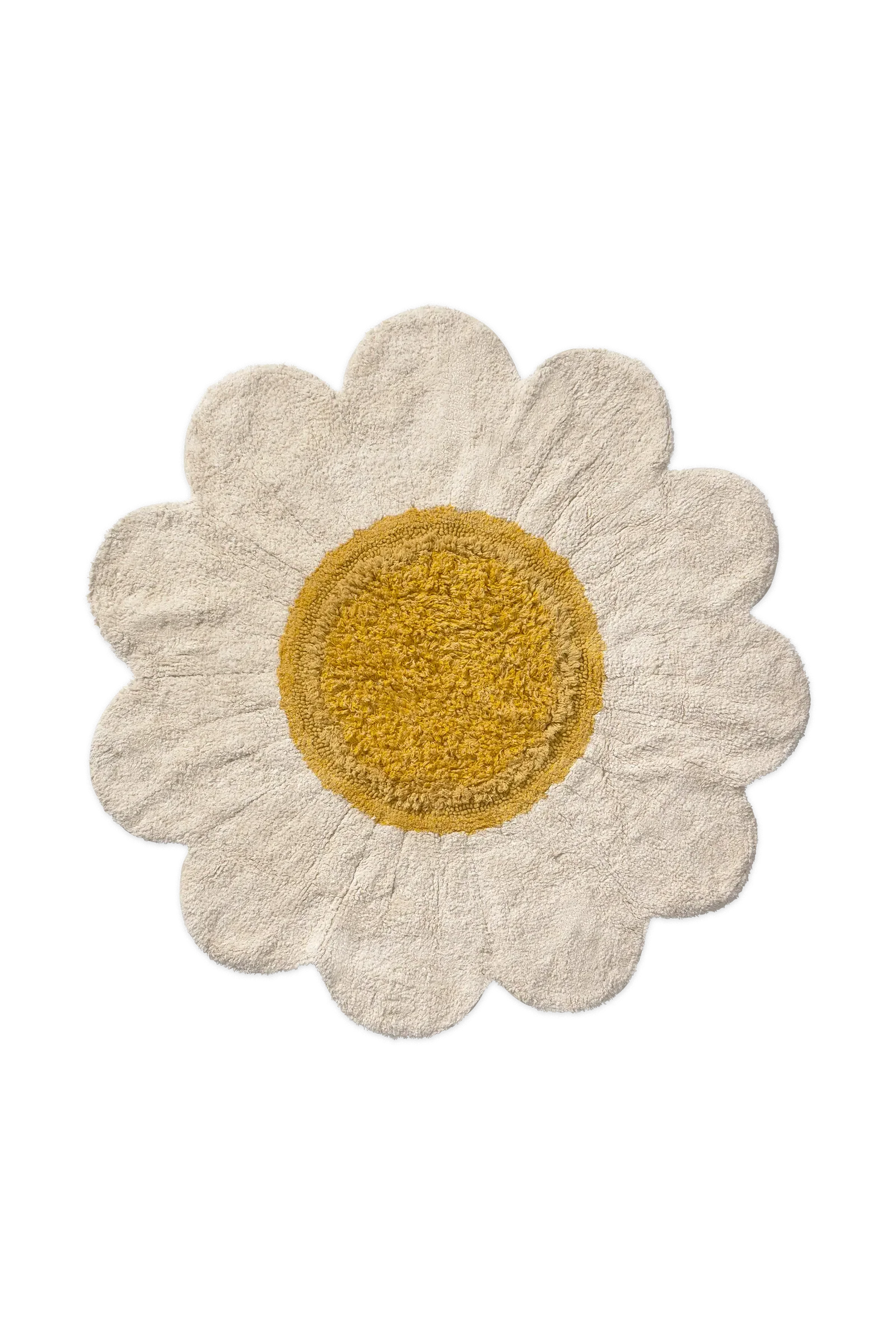 WASHABLE RUG WHITE DAISY