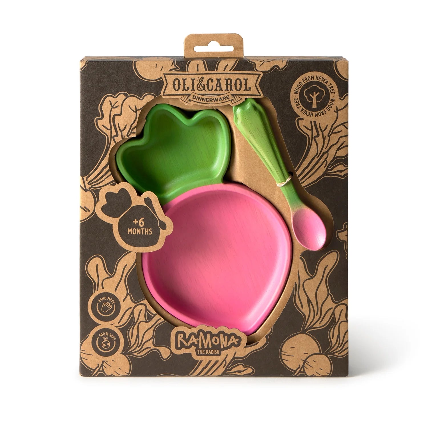 Ramona The Radish Plate & Spoon Set