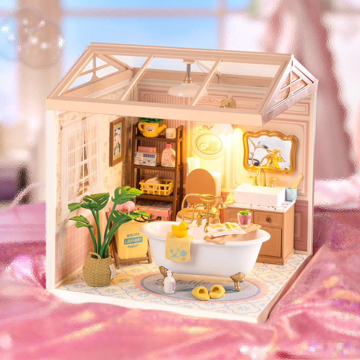 Rolife Pop Bubble Bathroom DIY Miniature House DW014B