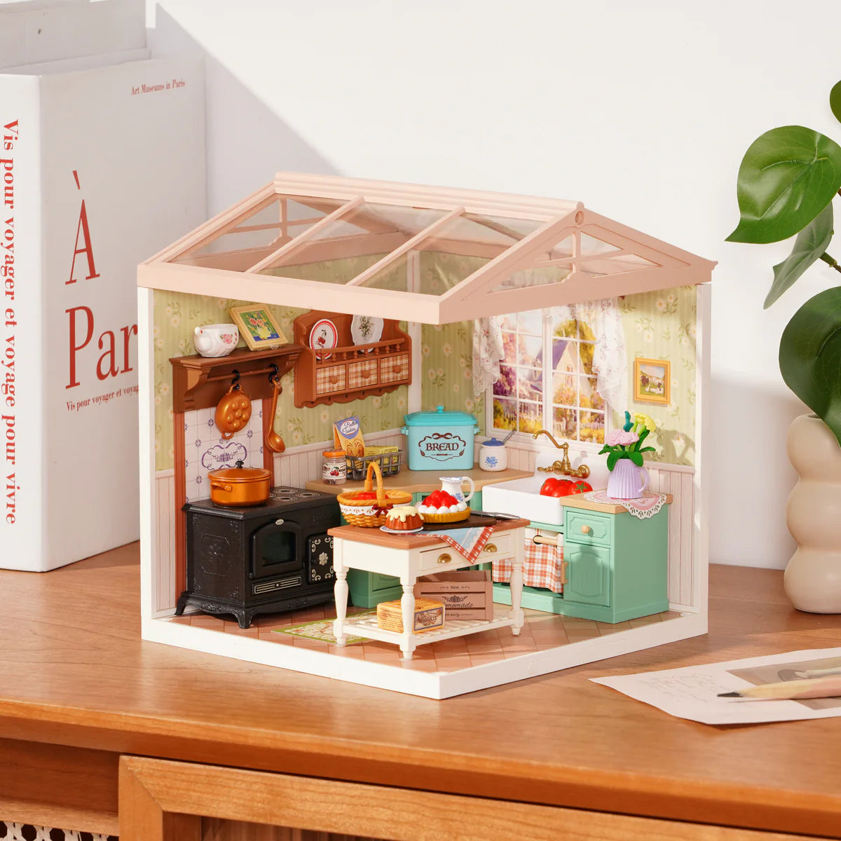 Rolife Farmhouse Kitchen DIY Miniature House DW024
