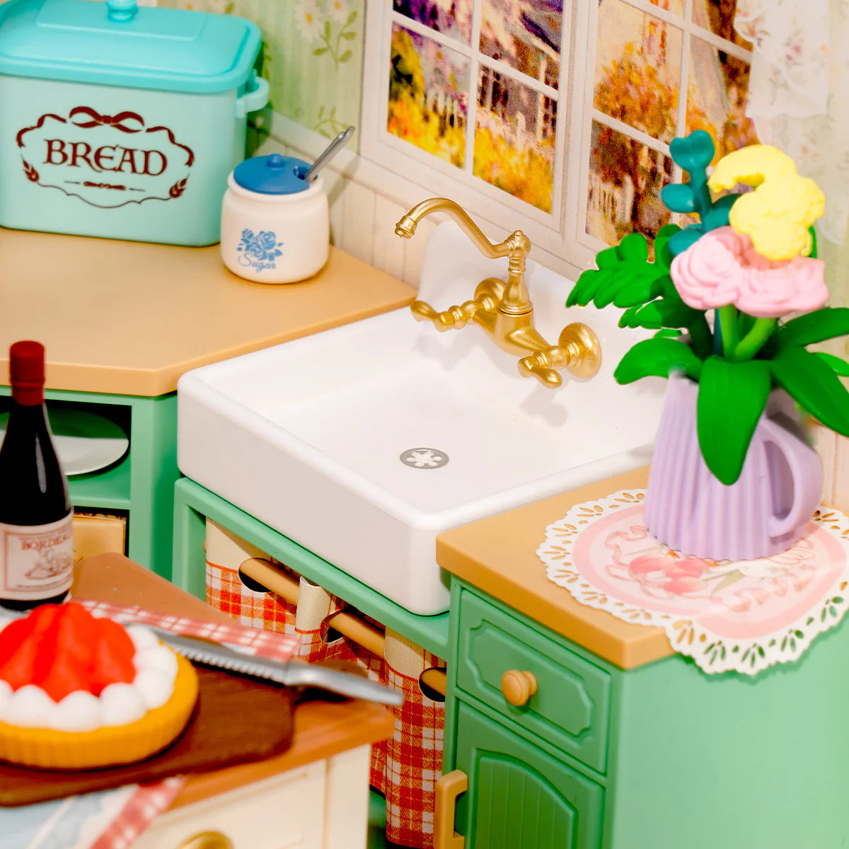 Rolife Farmhouse Kitchen DIY Miniature House DW024