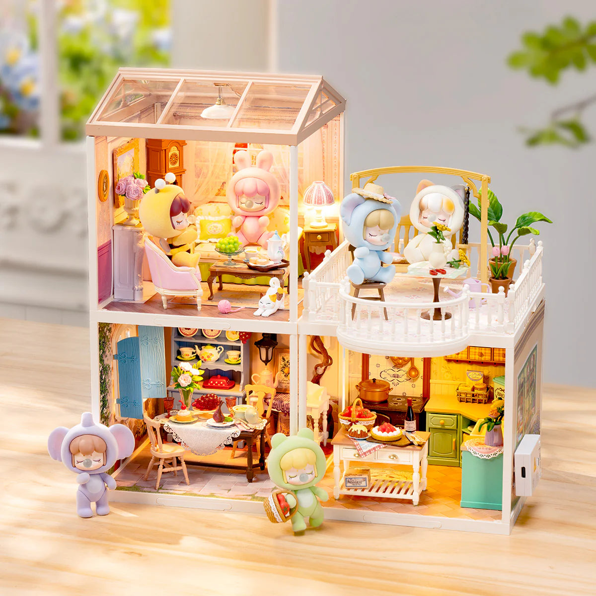 Rolife Farmhouse Kitchen DIY Miniature House DW024