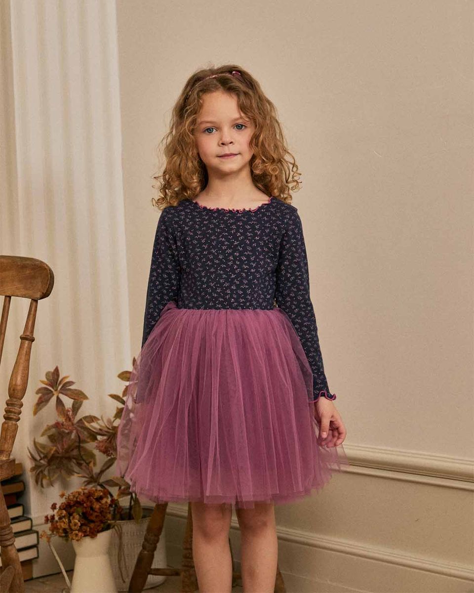 JAJU Flower Tutu – Petite Hailey kids tutu dress, styled view