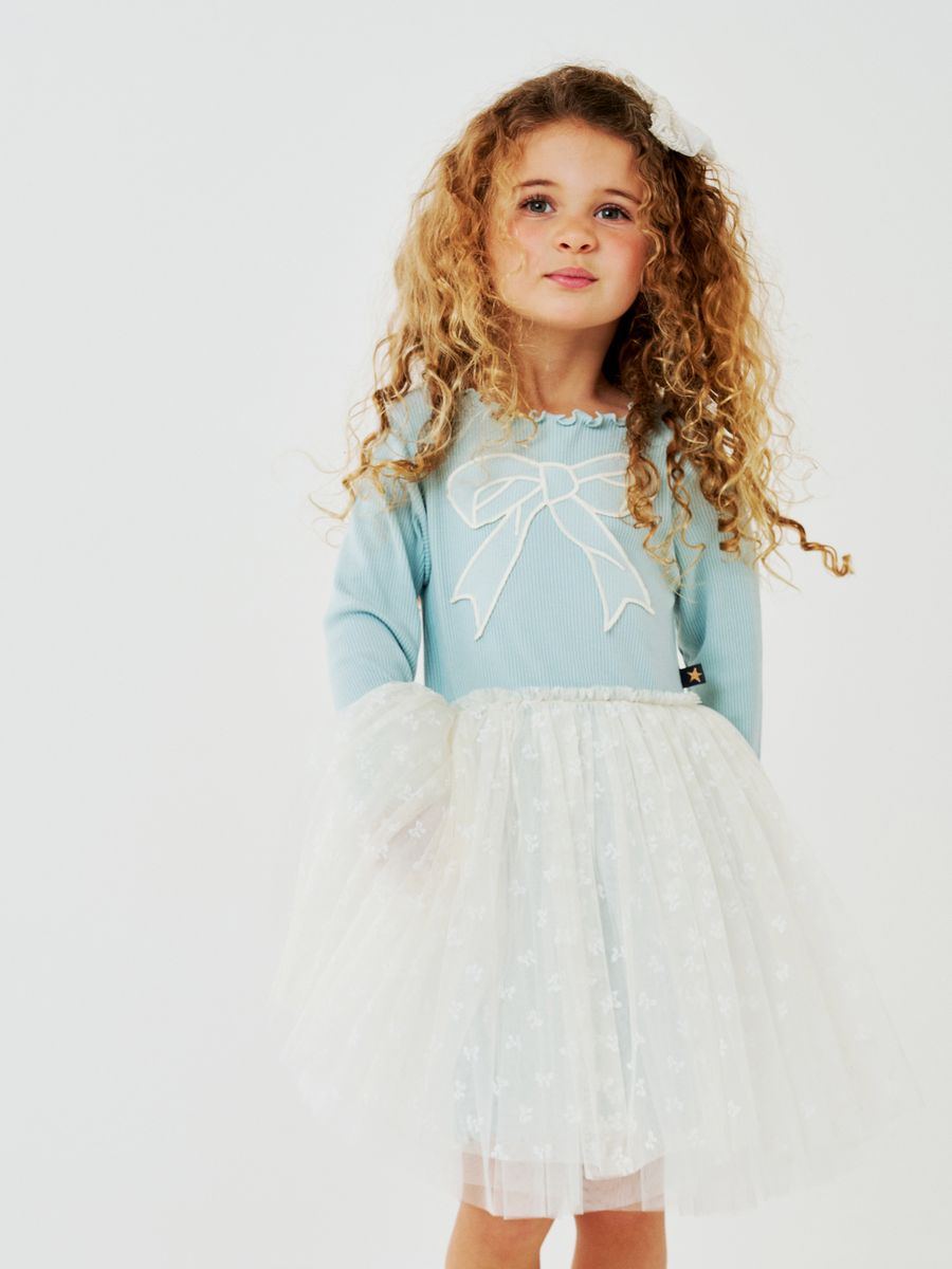 Kara Bow Tutu – Petite Hailey kids tutu dress, bow detail
