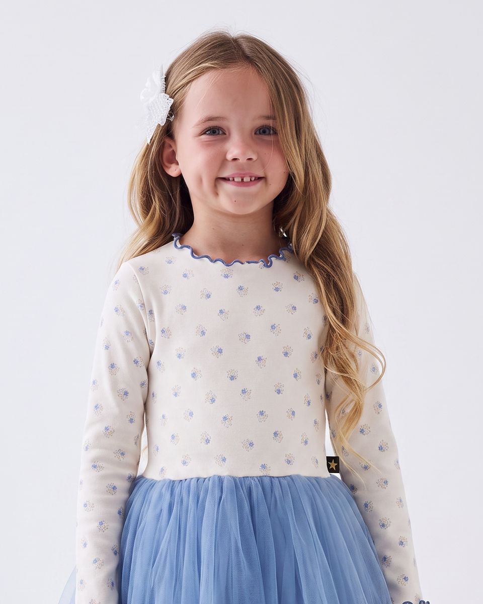 Prom Flower Tutu – Petite Hailey kids tutu dress, skirt detail