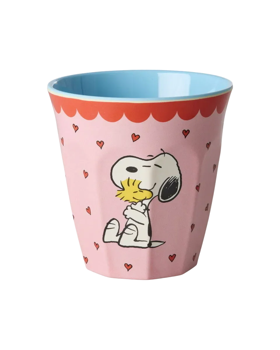Snoopy Print Melamine Cup – Medium – Pink – 8.45 oz