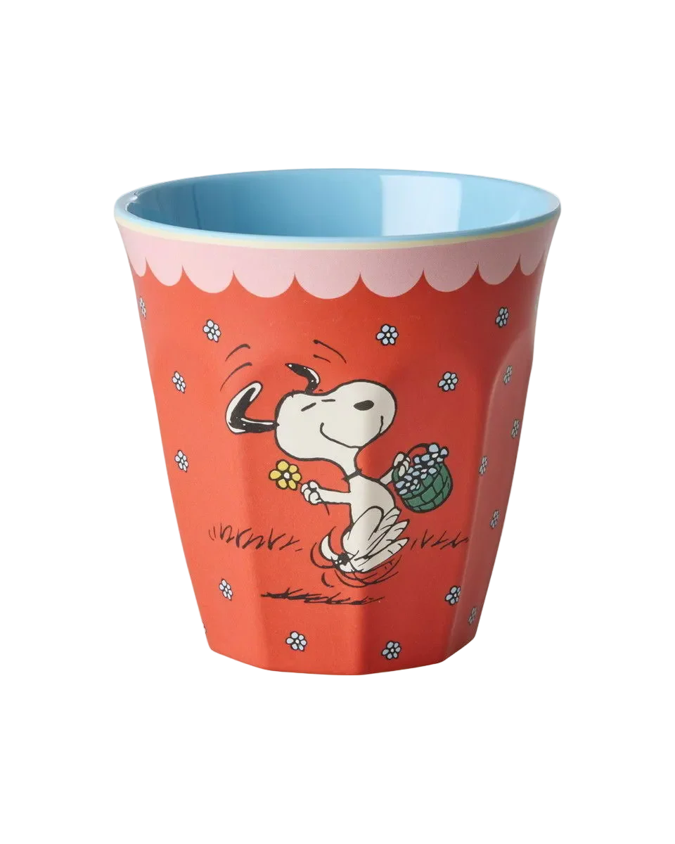Snoopy Print Melamine Cup – Red – 8.45 oz