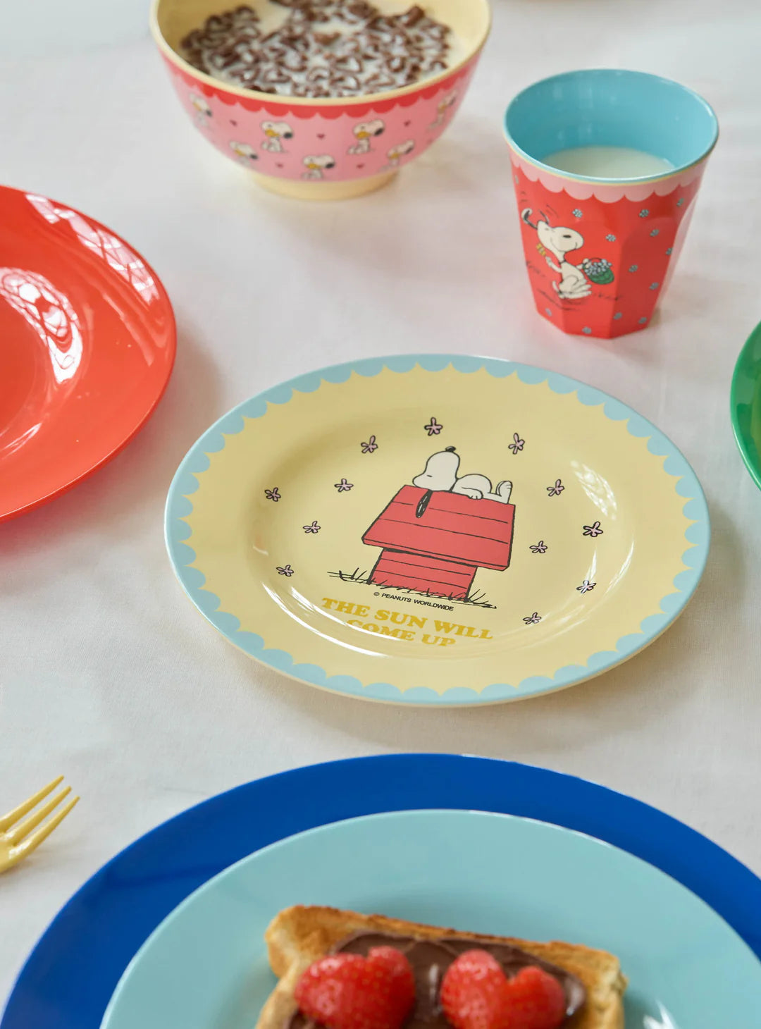 Snoopy Print Melamine Cup – Red – 8.45 oz