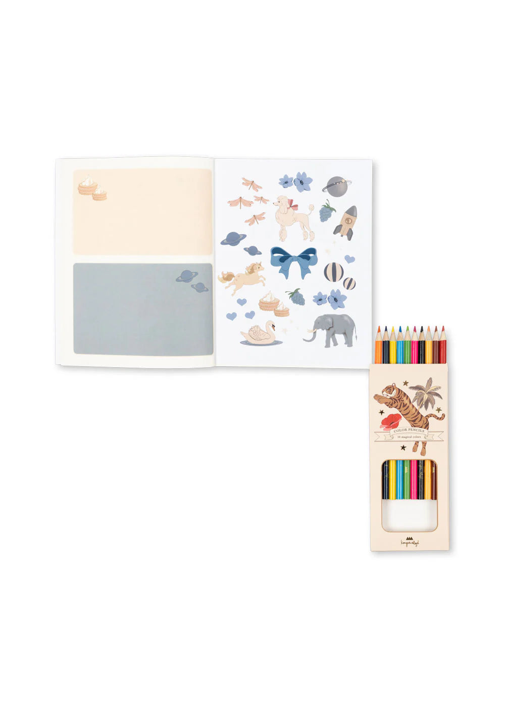 Activity Book with Colouring Pencils