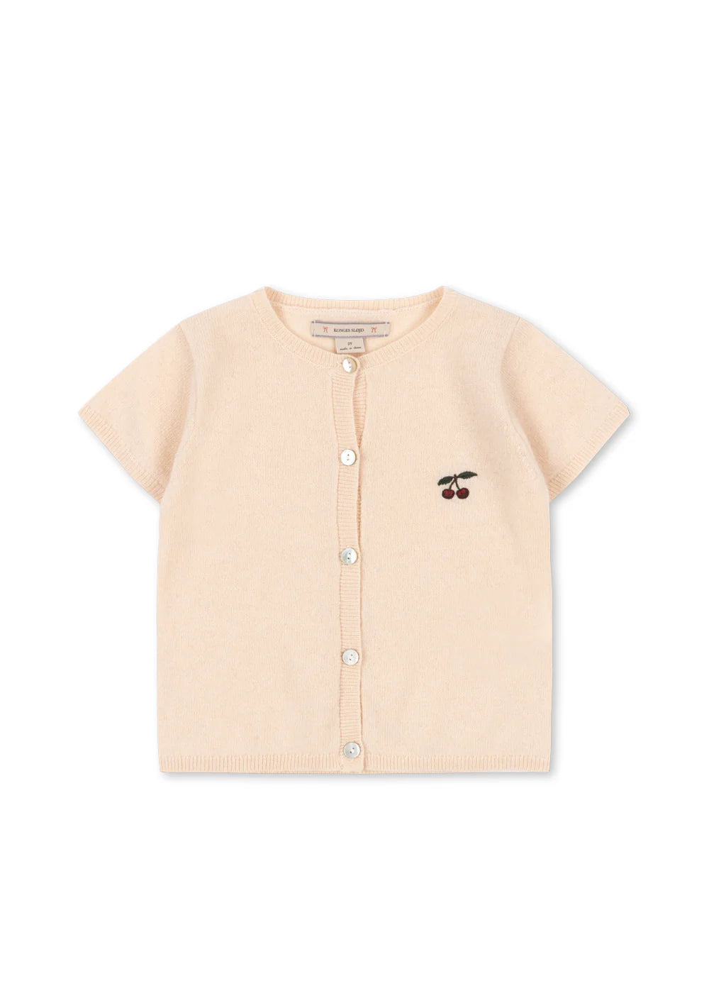 Konges Sløjd Basi cardigan soft knit short sleeve kids sweater