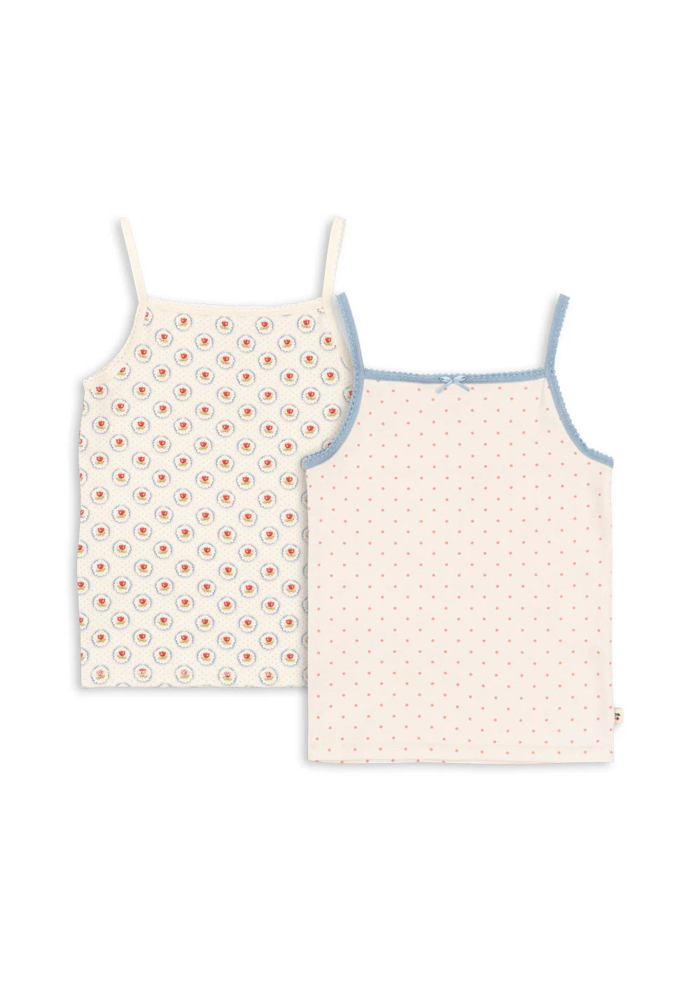 Konges Sløjd basic 2 pack strap tops organic cotton kids camisoles