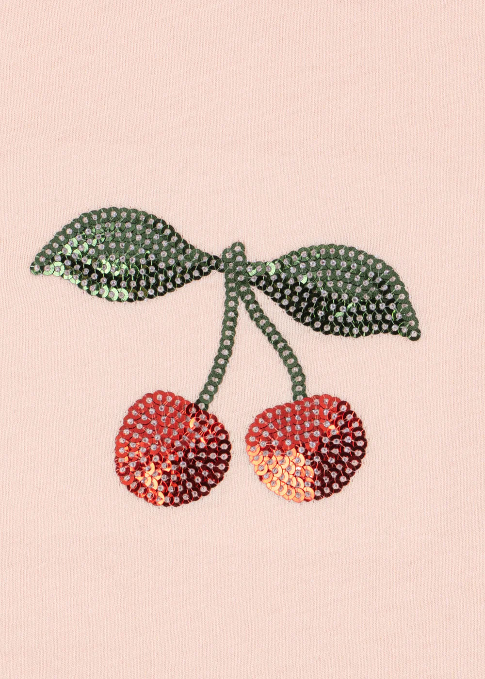 Konges Sløjd Famo puff tee cherry embroidery detail