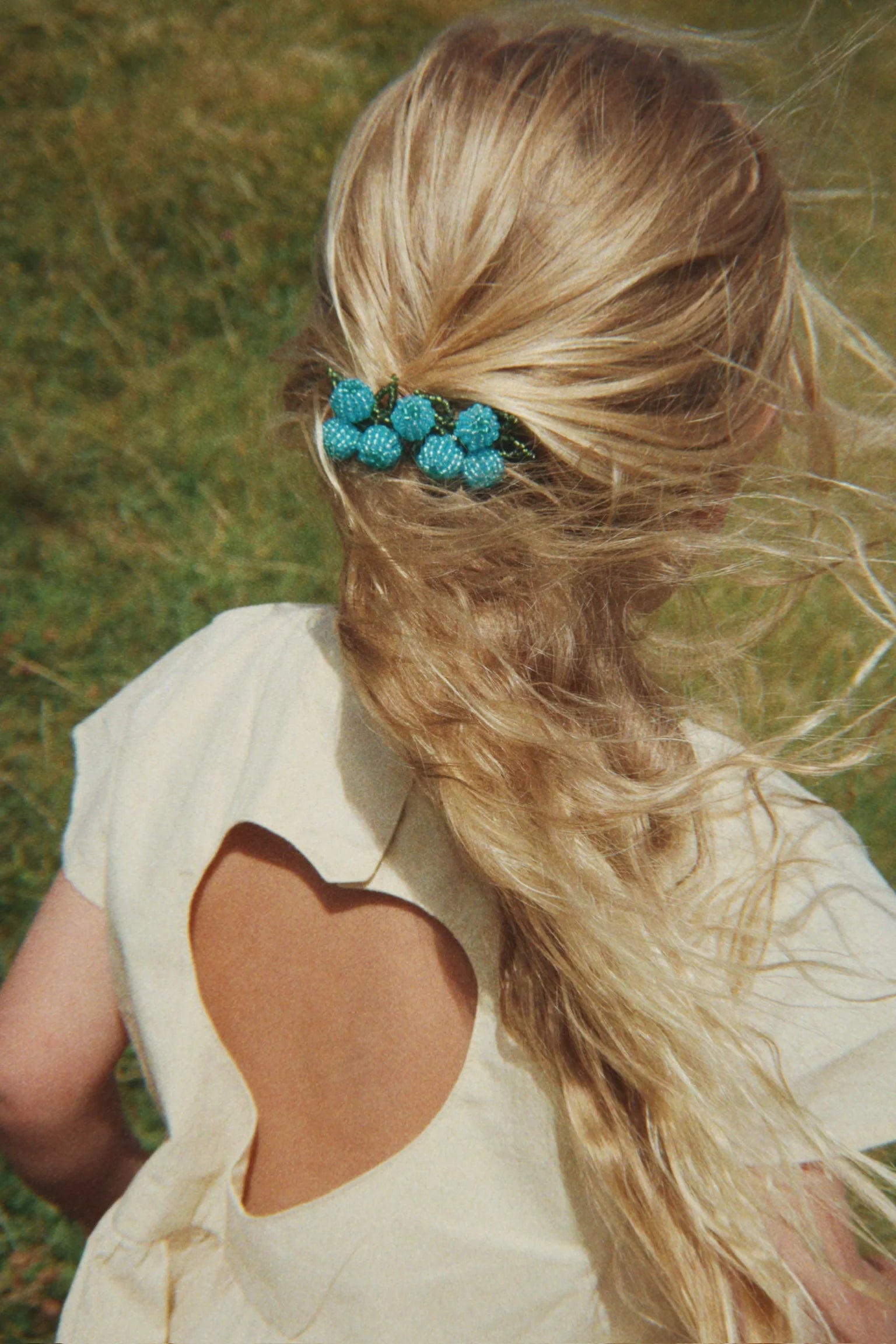 2 Pack Blueberry Beaded Hair Clip – Konges Sløjd (image 5)