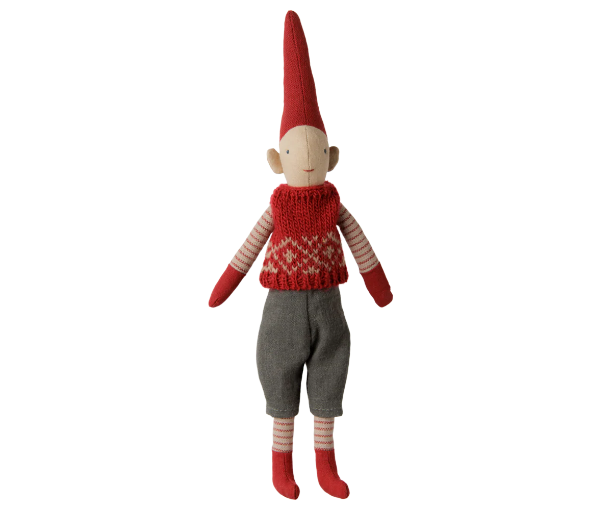 Pixy, Size 1 - Boy - Red knitted vest