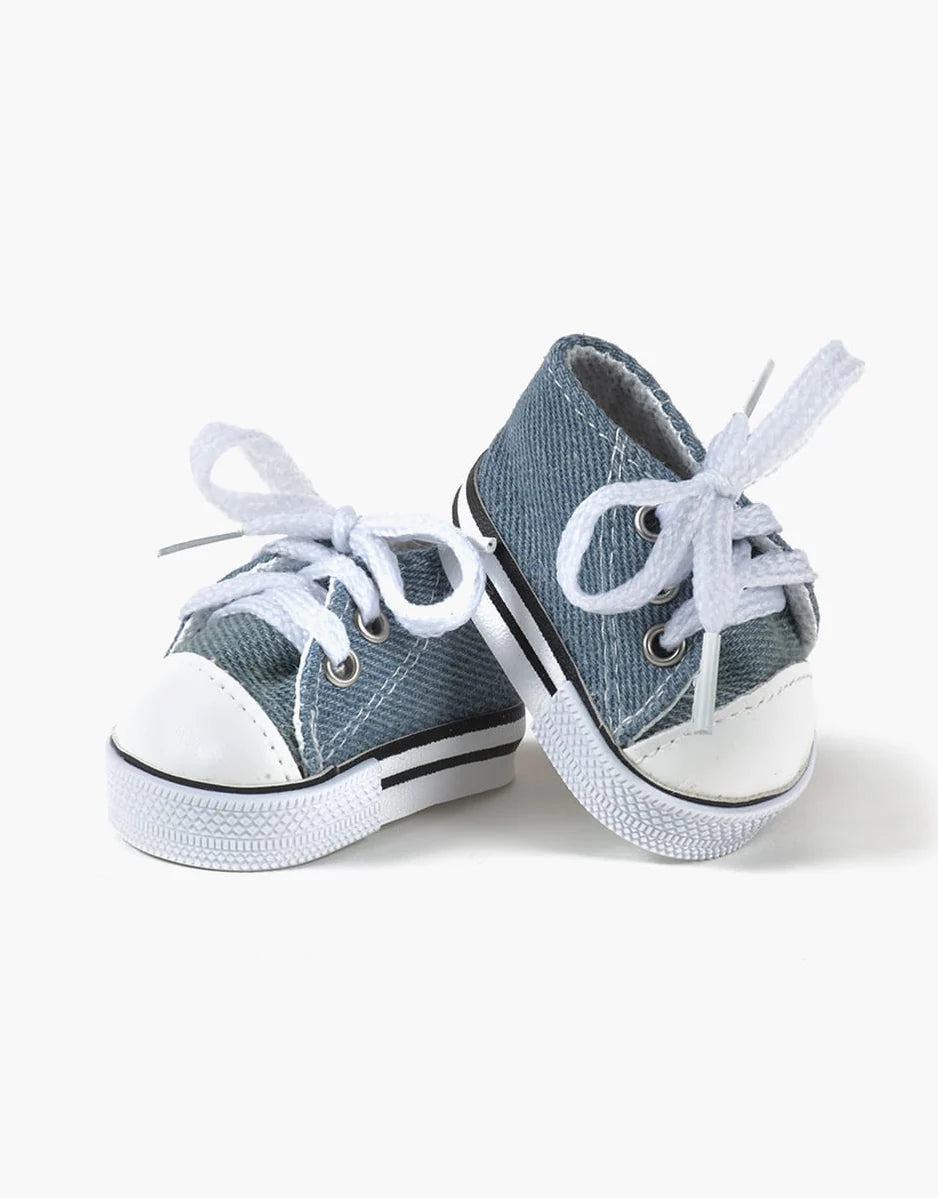 Minikane Doll Shoes | Converse Style Denim Sneakers