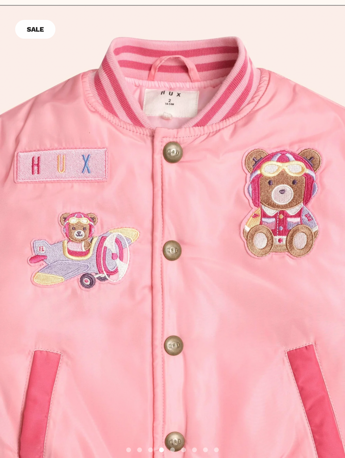 Cherry Varsity Bomber Jacket – Huxbaby (image 2)