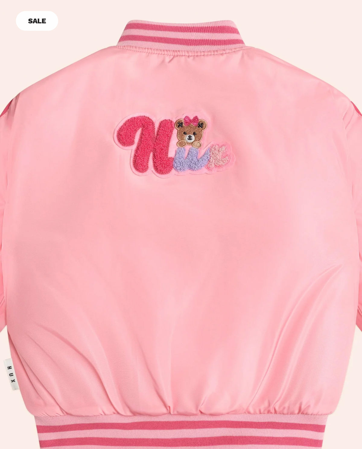Cherry Varsity Bomber Jacket – Huxbaby (image 3)