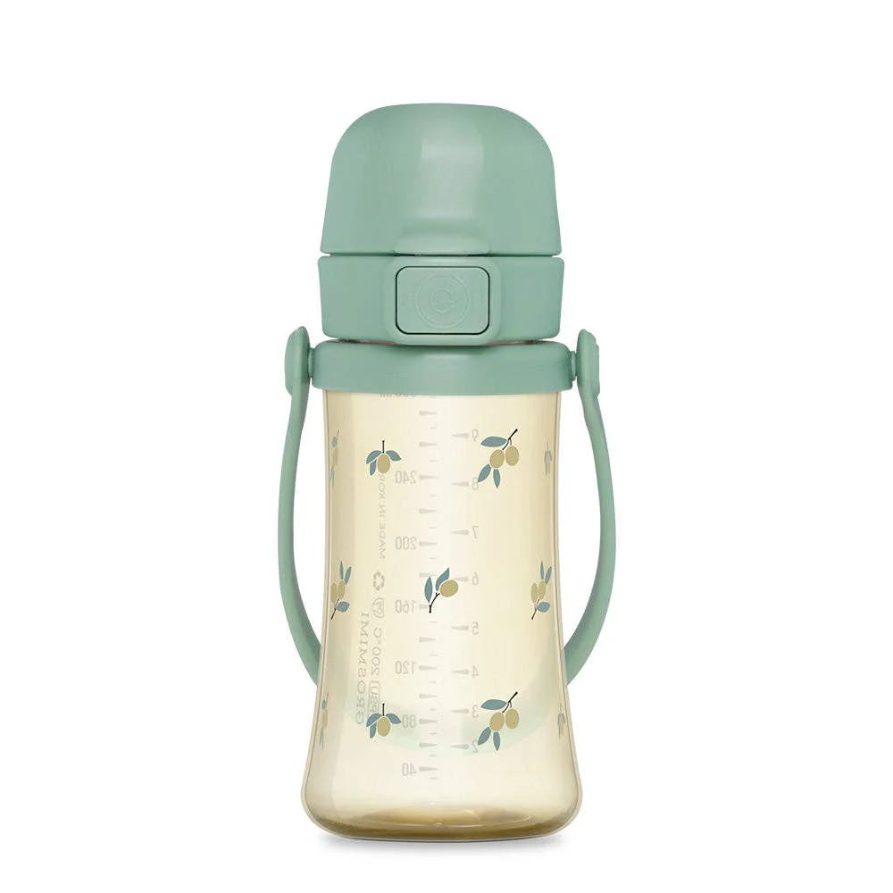 Grosmimi PPSU Tumbler 10oz 300ml in Olive Pistachio – detail view