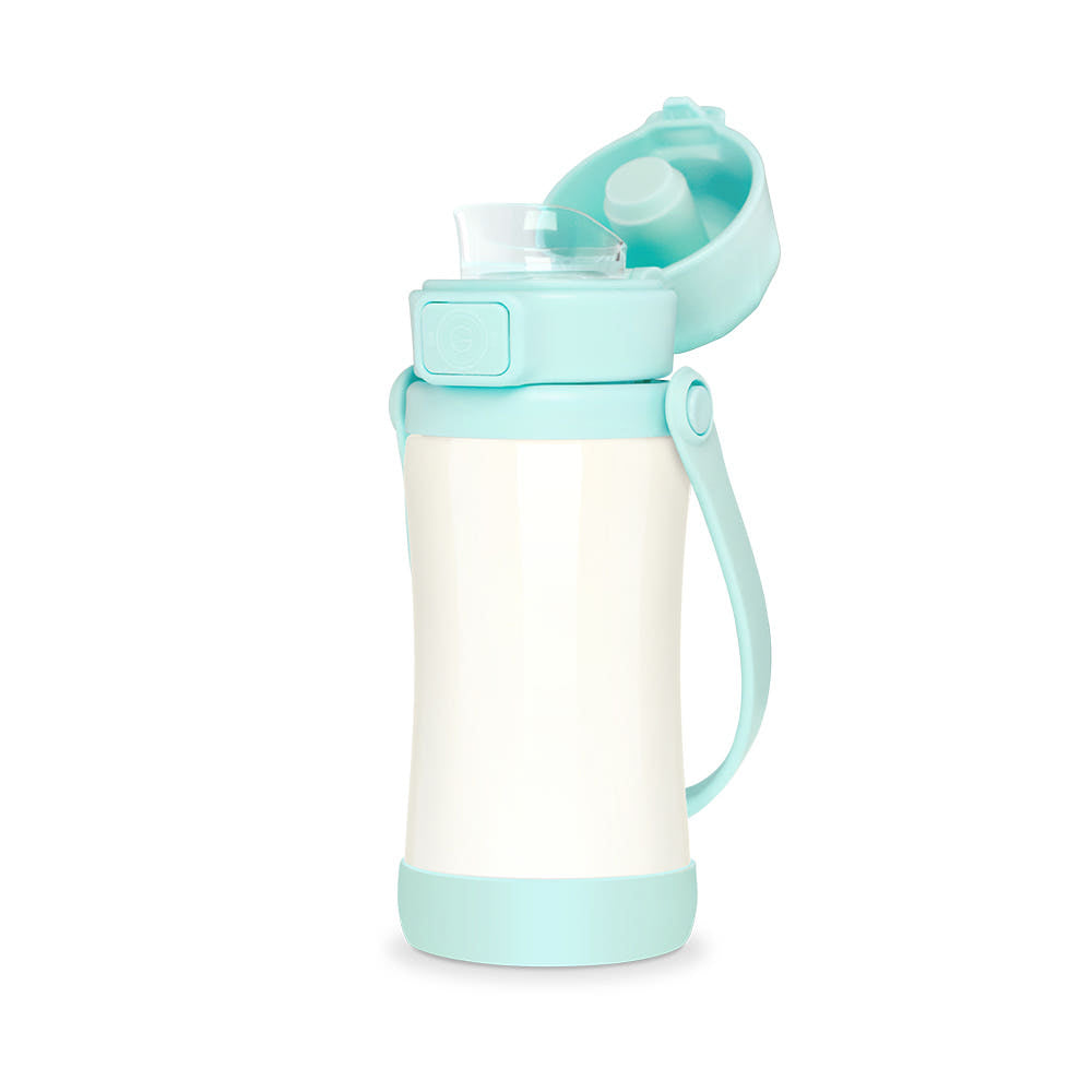 Grosmimi Deco Play One-Touch Toddler Water Bottle 300ml in Blue