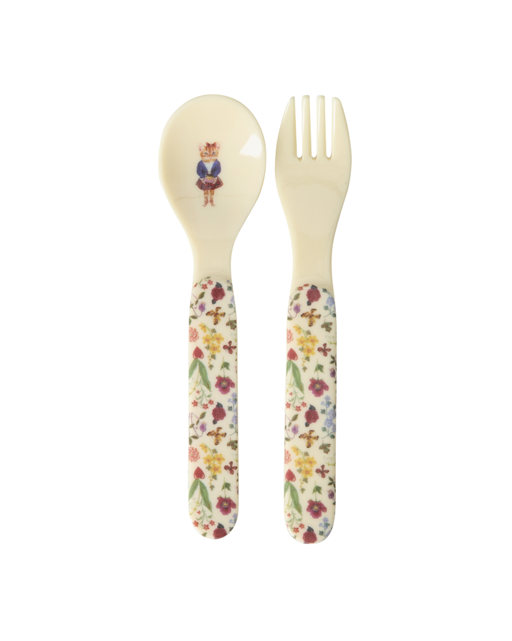 Melamine Baby Dinner Set in Gift Box | Nathalie Lété Print – Cream (4 pcs)