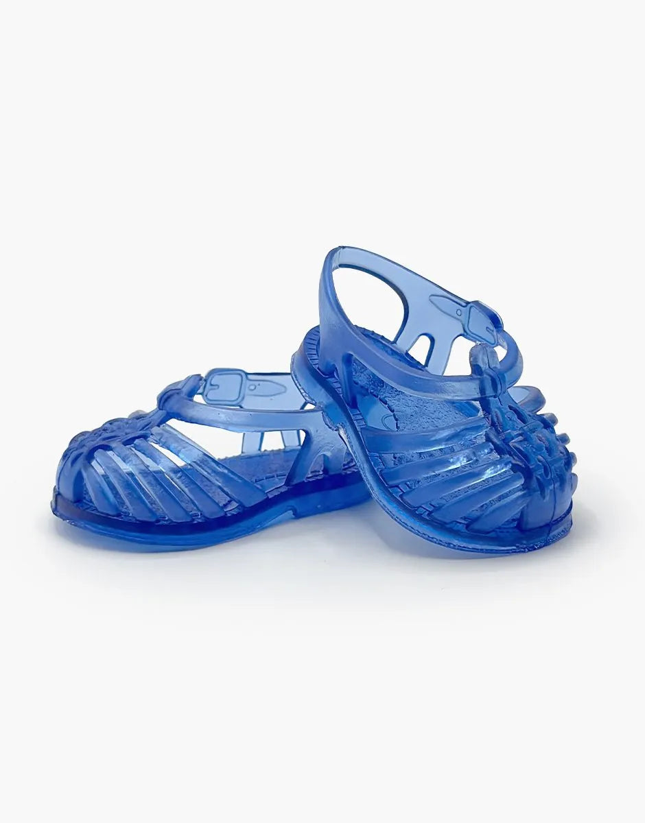 Sun" beach sandals for Gordis doll, cobalt blue