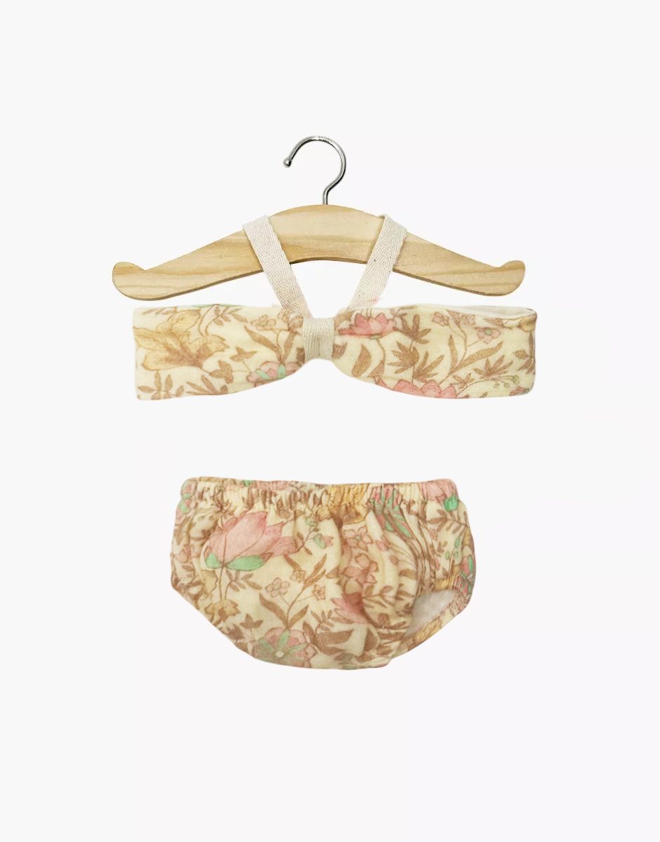 Ursula two-piece swimsuit in pink Indian cotton gauze