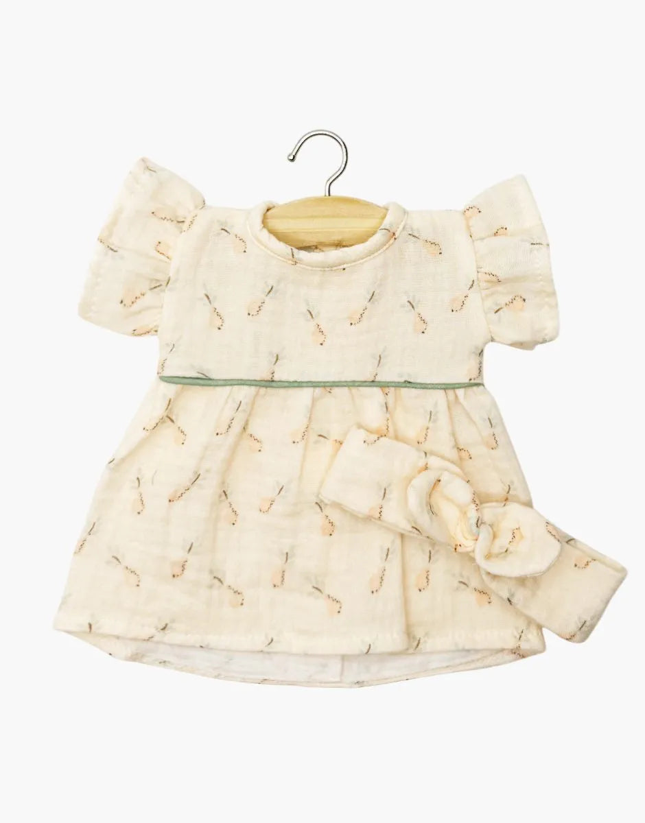 Minikane Daisy Doll Dress & Bow Headband in Helene Cotton Gauze