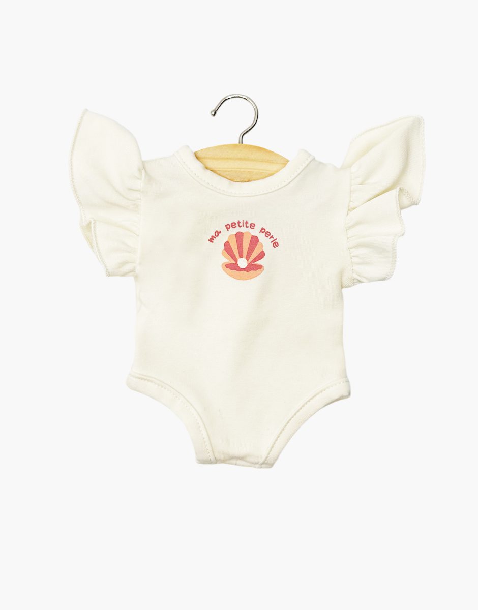 Ondine One-Piece Swimsuit in Ecru Jersey | Minikane