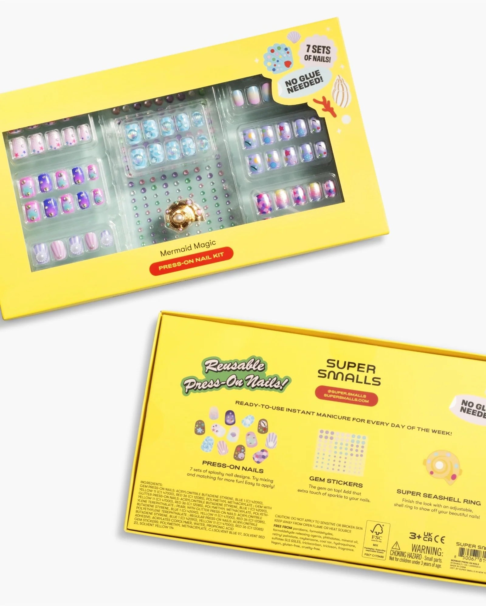Mermaid Press On Nail Kit – Supersmalls