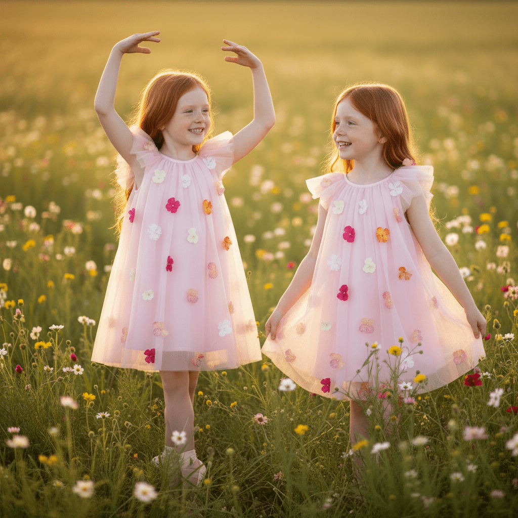 DOLLY Potpourri Fairy Tutu Dress, Dolly Pink, back