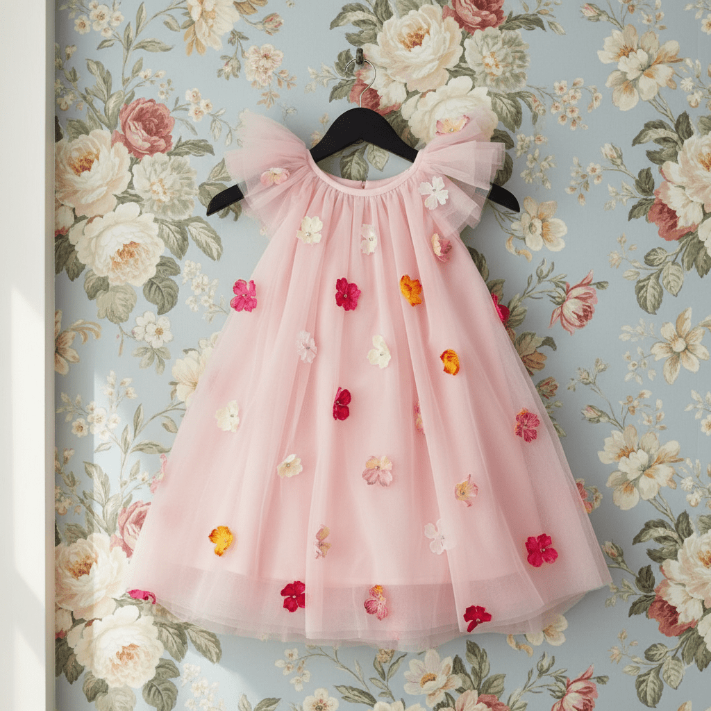 DOLLY by Le Petit Tom Potpourri Fairy Tutu Dress, Dolly Pink