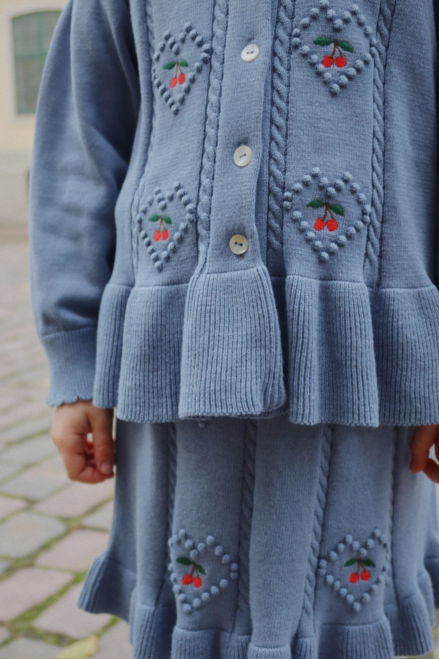 SOLEIL CARDIGAN - country blue