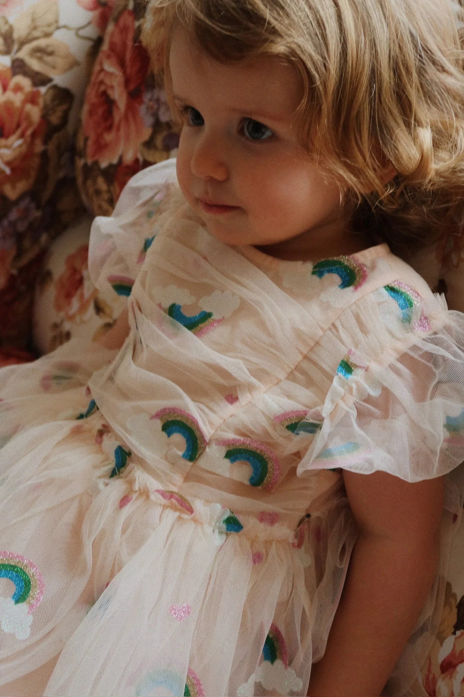TULLIE DRESS rainbow glitter