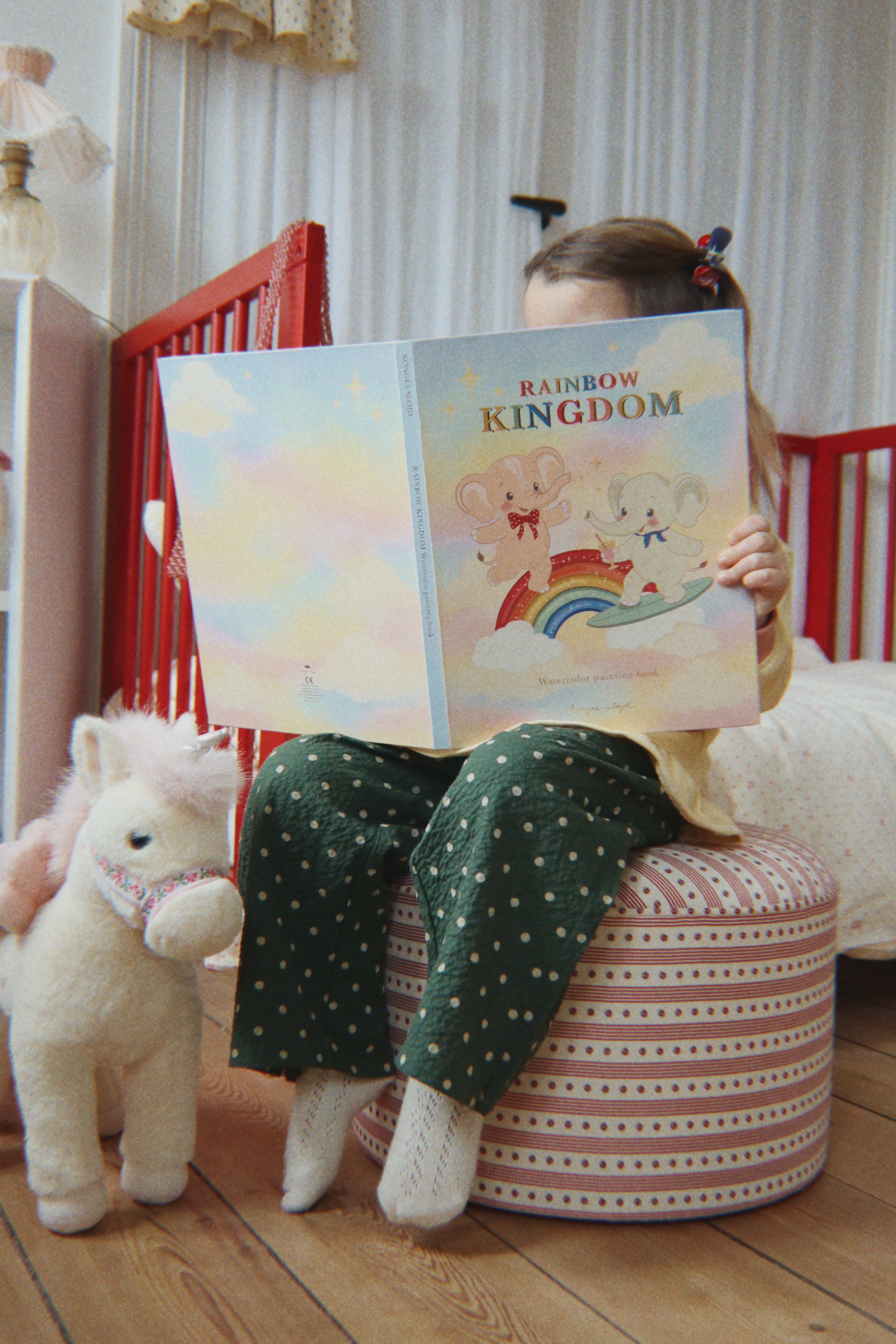 Rainbow Watercolor Book on model