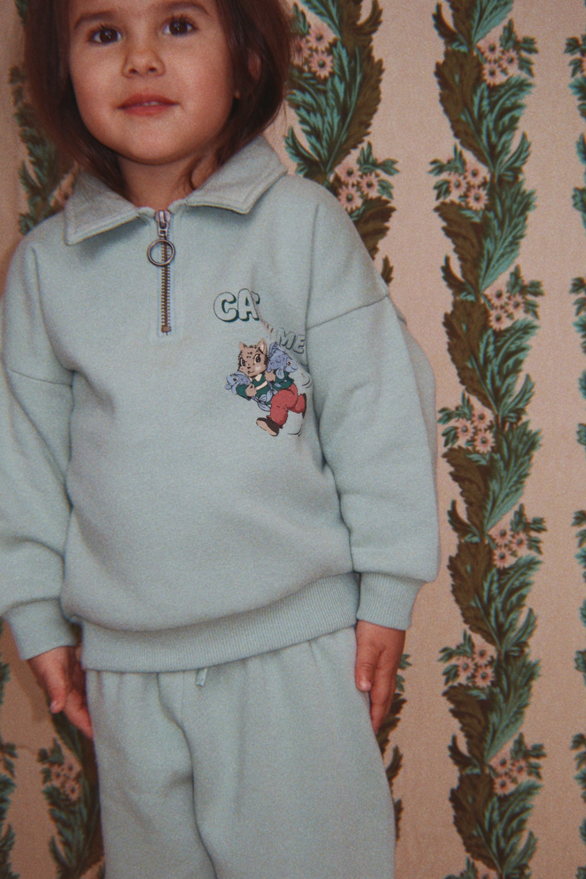 Konges Sløjd Lou Rib Sweat Pants GOTS in Granite Green, image 1 of 2