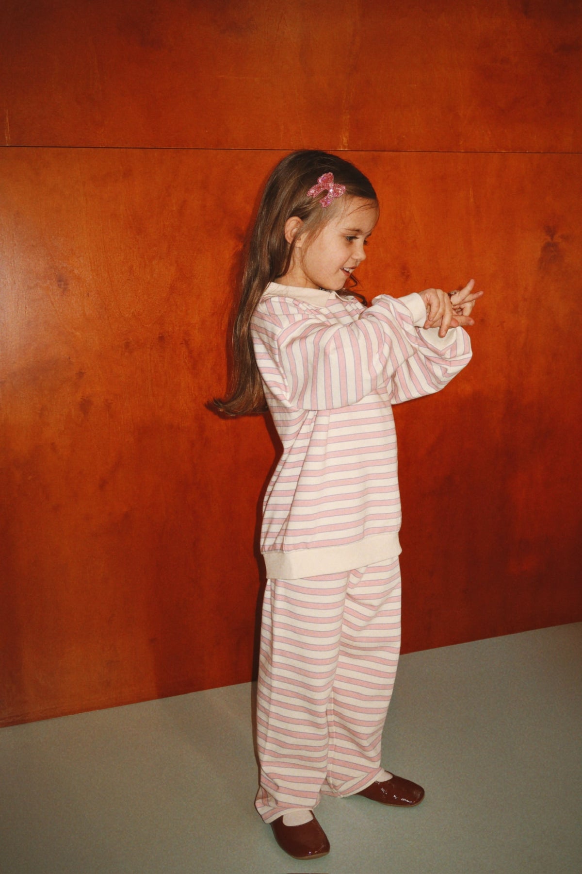 Konges Sløjd Spotty Sweat Pants GOTS in Lolly Stripe, image 4 of 5