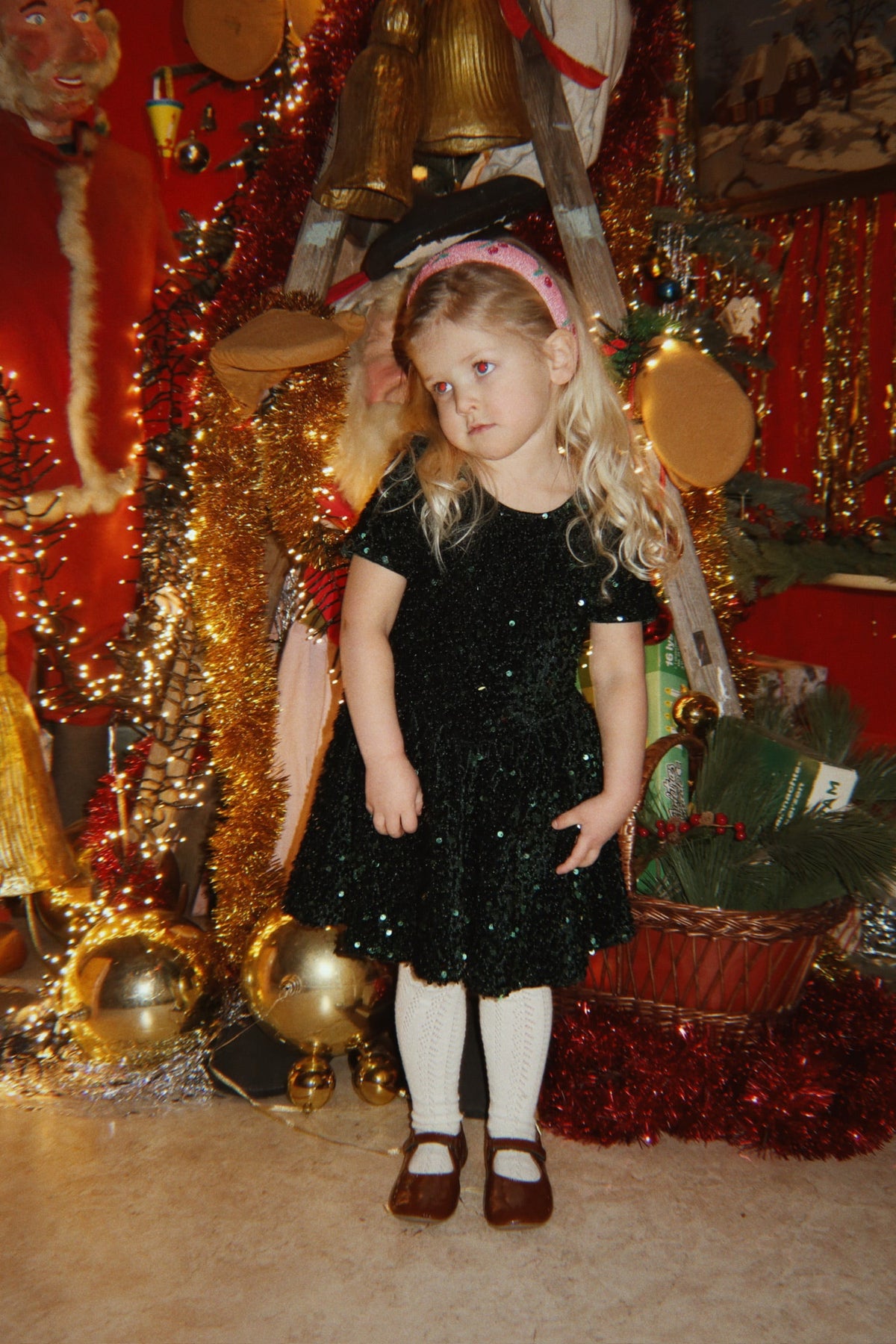 Konges Sløjd Tamira Ballerina Dress in Scarab, styled look